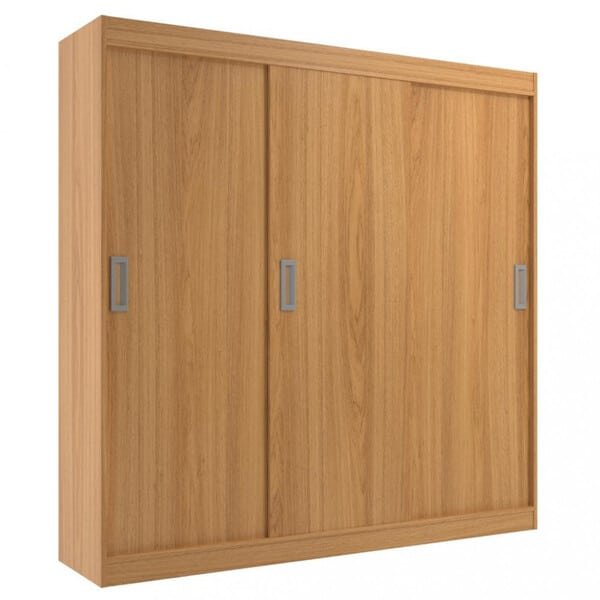 Guarda Roupa Casal 3 Portas De Correr 2 Gavetas Lisboa Evidência Móveis (4) Guarda Roupa Casal 3 Portas De Correr 2 Gavetas Lisboa Evidência Móveis - Imagem 1