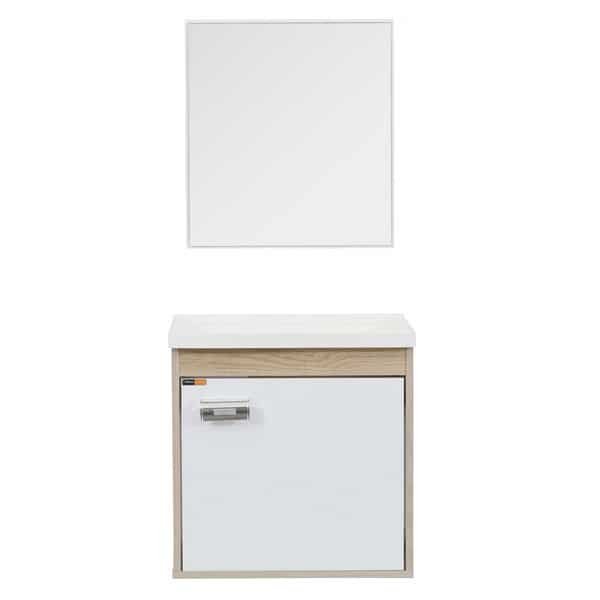 Kit Gabinete para Banheiro com Cuba e Espelho 40cm Berlin e Branco Capella Cerocha Kit Gabinete para Banheiro com Cuba e Espelho 40cm Berlin e Branco Capella Cerocha - Imagem 1