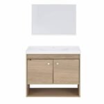 Kit Gabinete para Banheiro com Cuba e Espelho 62,5cm Berlin Sirius Cerocha