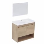 Kit Gabinete para Banheiro com Cuba e Espelho 62,5cm Berlin Sirius Cerocha - Imagem 2