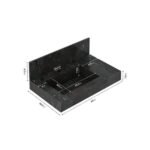 Lavatório Em Porcelanato Para Banheiro Slim 60cm Com Cuba Esculpida Black - Imagem 2