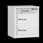 Mesa De Cabeceira 2 Gavetas 1 Nicho Branco - Imagem 2