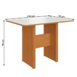 Mesa De Jantar 4 Lugares 10060.1 Freijóoff White - Indékes - Imagem 3