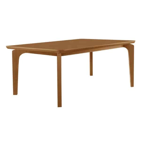Mesa De Jantar Liz 180cm Tampo Mdf Canto Copo Moderna Mobília Mesa De Jantar Liz 180cm Tampo Mdf Canto Copo Moderna Mobília - Imagem 1