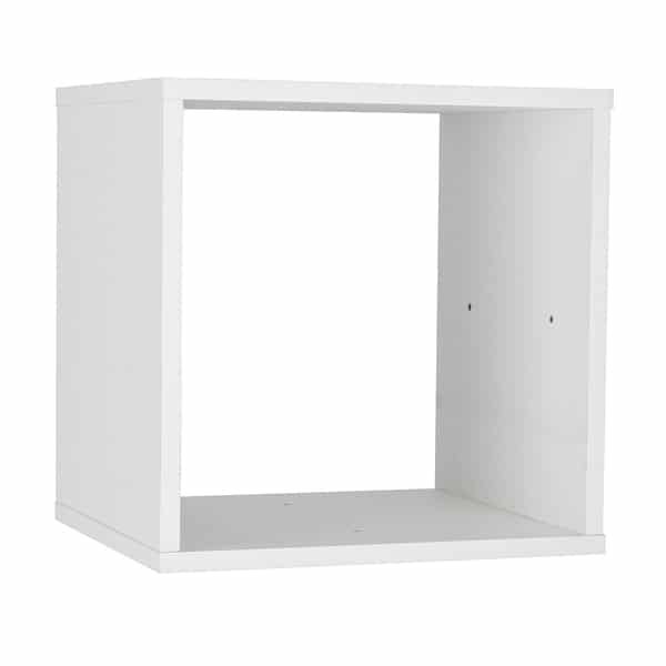Nicho Modular 30x35cm Madeira Branco Spaceo KUB Nicho Modular 30x35cm Madeira Branco Spaceo KUB - Imagem 1