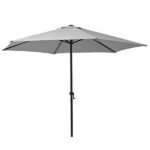 Ombrelone Central 2,31x2,60x2,60m em Aço Cinza Polar Hexagonal Naterial