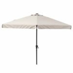 Ombrelone Central 2,47x2,96x2,96m Articulável em Alumínio|Aço Taupe Ávea Naterial