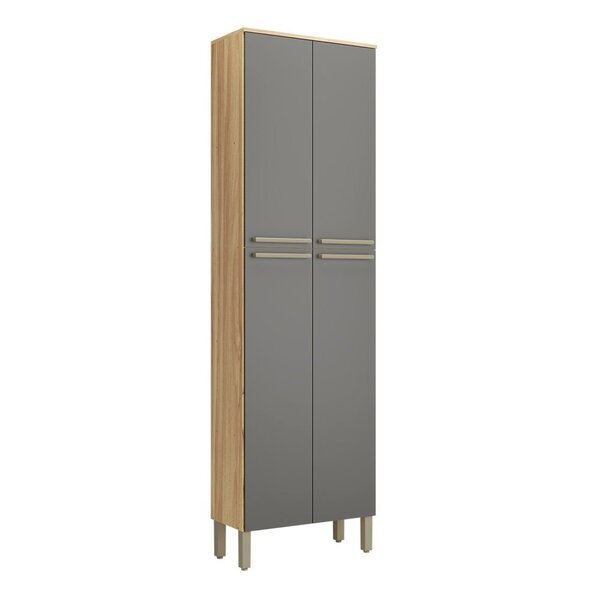 Paneleiro Duplo Com 4 Portas 100% Mdf Itália Espresso Móveis Amêndoachumbo Paneleiro Duplo Com 4 Portas 100% Mdf Itália Espresso Móveis Amêndoachumbo - Imagem 1