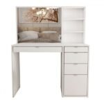 Penteadeira Maria 5 Gavetas 2 Prateleiras Branco - Panorama Móveis