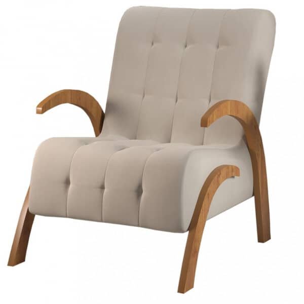 Poltrona 65cm Veludo Bari Viero Móveis Poltrona 65cm Veludo Bari Viero Móveis - Imagem 1