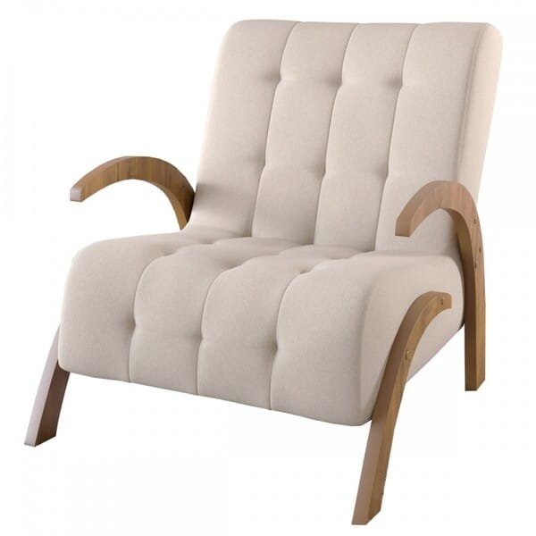 Poltrona Cecilia Sedanude - Viero Móveis Poltrona Cecilia Seda/nude - Viero Móveis - Imagem 1