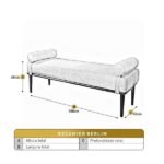 Recamier Puff Luxo Madeira Maciça Berlim Verde - Imagem 3