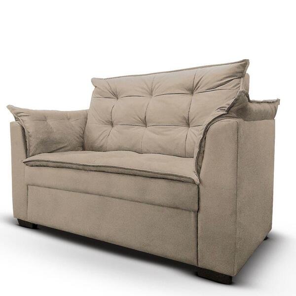 Sofá 2 Lugares Pequeno Confortável 1,40m Marrocos Bellamado Corbege Sofá 2 Lugares Pequeno Confortável 1,40m Marrocos Bellamado Cor:bege - Imagem 1