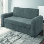 Sofá Cama Versátil 2 Lugares Veludo Selmer - Imagem 2