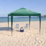 Tenda Articulada Gazebo 3x3m Articulado Alumínio Praia Camping Com Bolsa-verde - Imagem 3