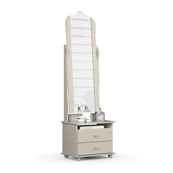 Toucador Espelho Gavetas Estiva Off White Toucador Espelho Gavetas Estiva Off White - Imagem 1